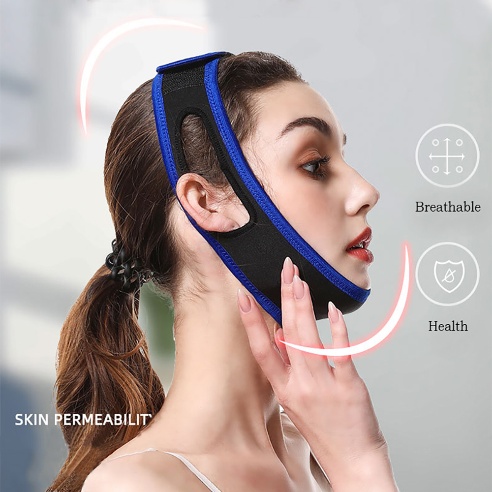 Skincare Scora - 顔痩せバンド 再利用可能 Vライン フェイスシェイパー 女性用 あご頬リフトアップベルト