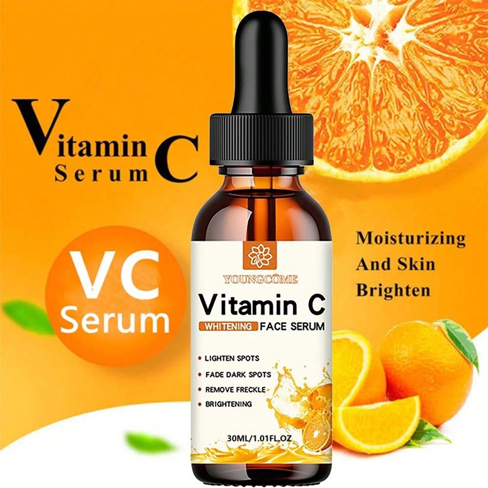 Ferulic Acid Serum - ビタミン C フェイシャル エッセンス ヒアルロン酸配合 ダーク