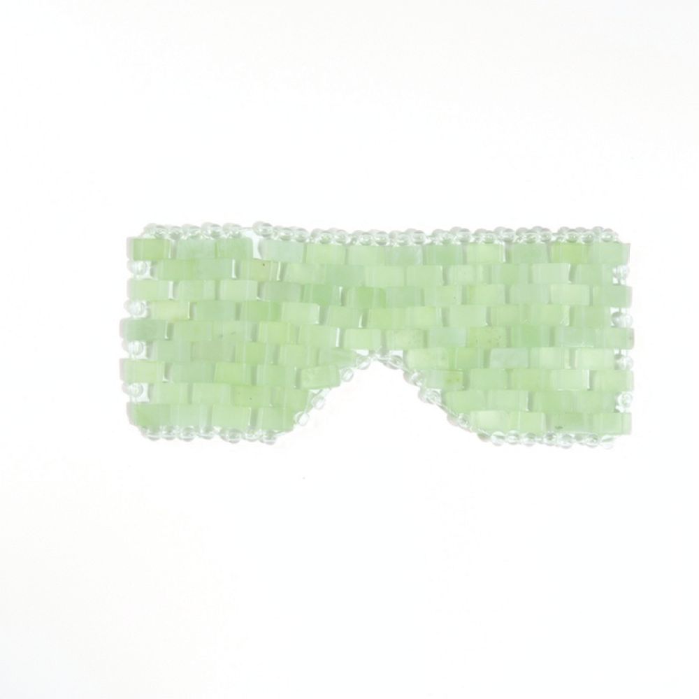 Skincare Xiu Xiu - 天然の岫玉を使用したアイマスク。手作りで、冷感効果があり、肌を鎮静させ、美容効果をもたらし、リラックス効果を高める。ヨガや瞑想の際にも活用できる。