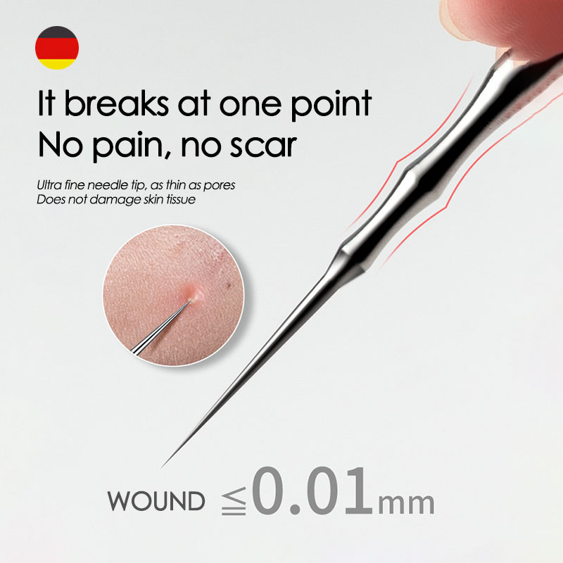 ドイツのステンレス鋼製黒ずみ除去ツール、ニキビ除去針、毛穴の - Skincare Scora のレビューと価格
