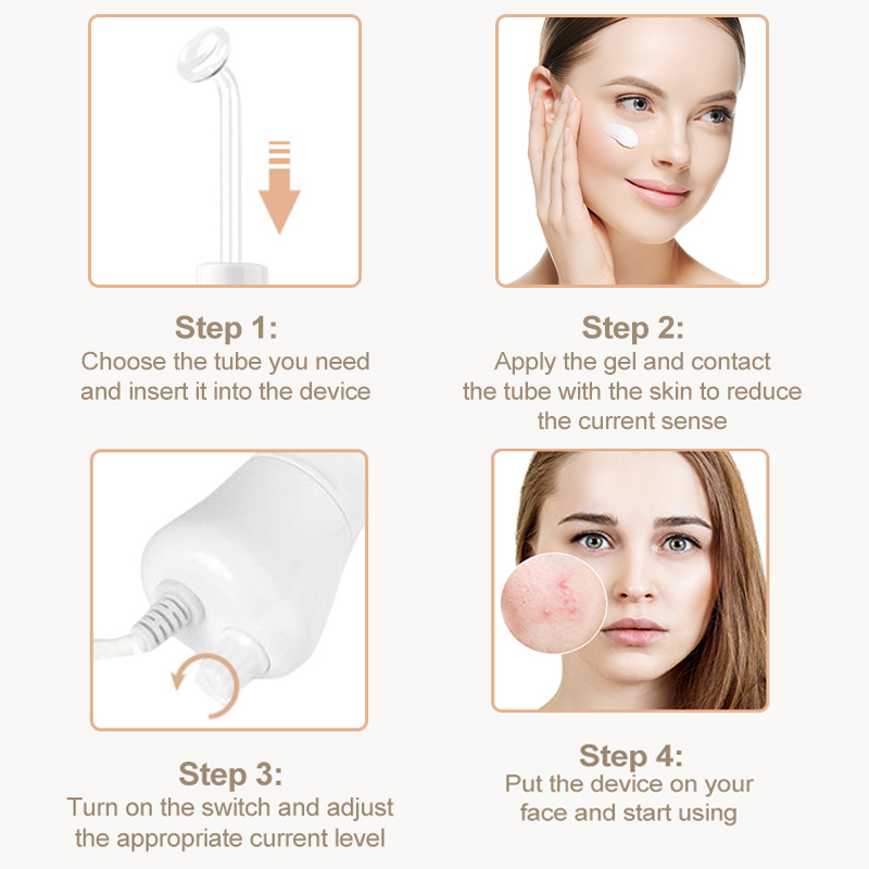 高周波交換電極ガラス管フェイシャル電気療法杖スキンケアスポッ - Skincare Scora のレビューと価格