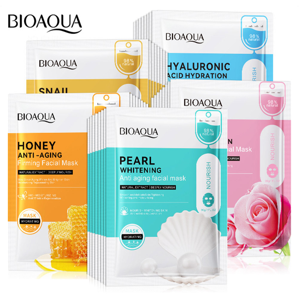 バイオアクアカタツムリ-ヒアルロン酸フェイスマスク,ピンクの - Skincare Bioaqua のレビューと価格