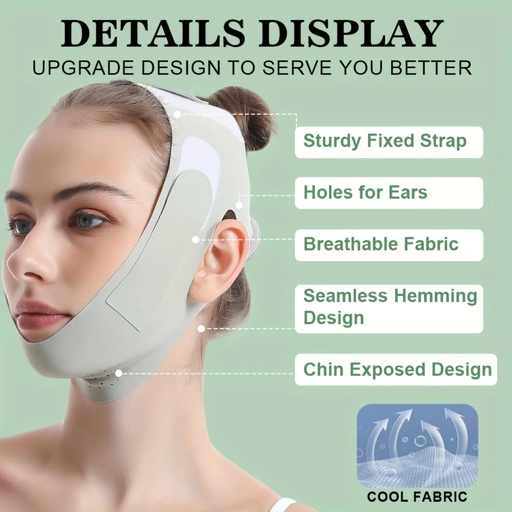 再利用可能な顔痩身包帯 V ラインフェイスシェイパー女性あご - Skincare Scora のレビューと価格