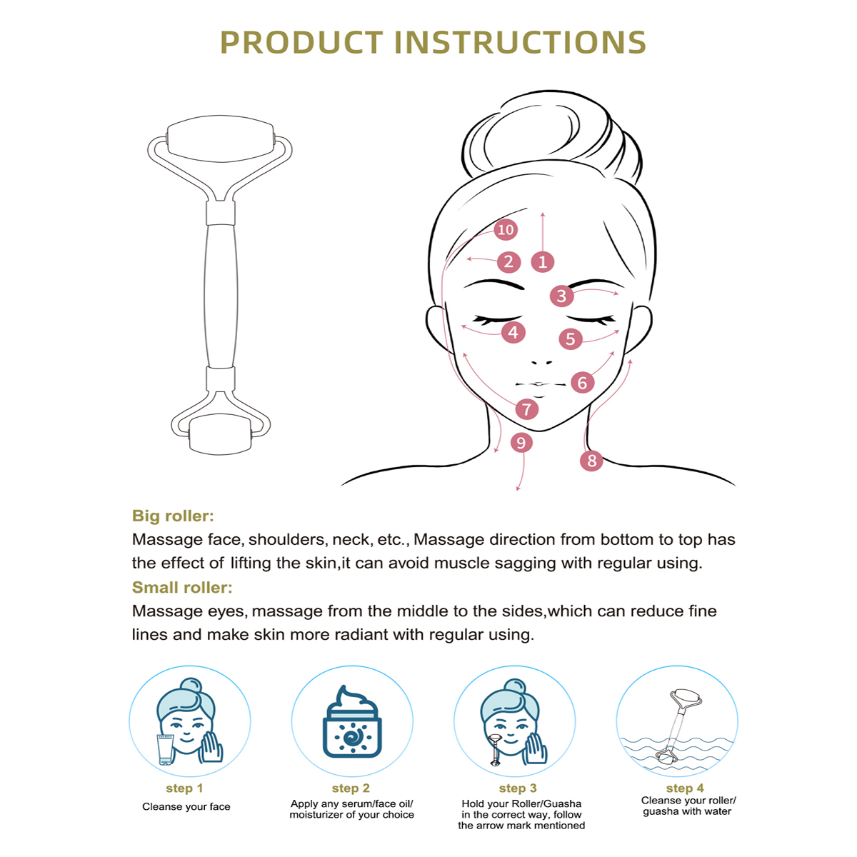 フェイシャルマッサージ用天然翡翠マッサージャー,ボディ &  - Skincare Scora のレビューと価格